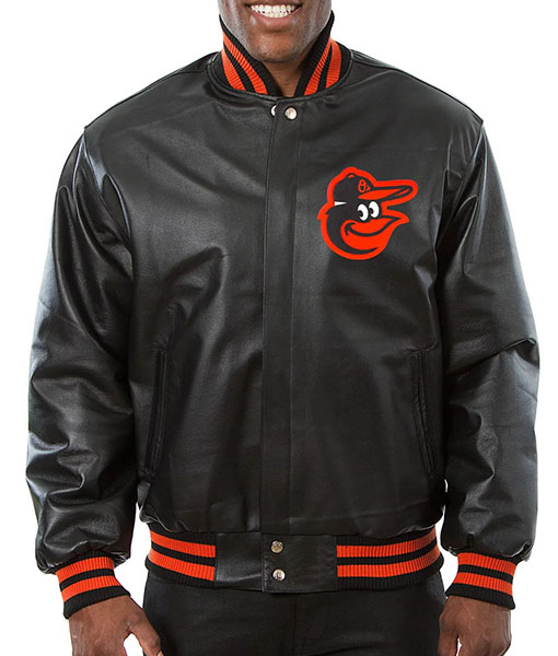 Baltimore Leather Varsity Jacket