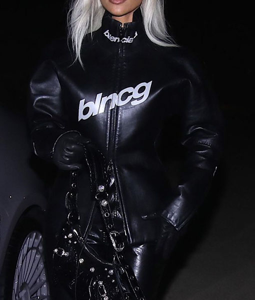Kim Black Leather Jacket
